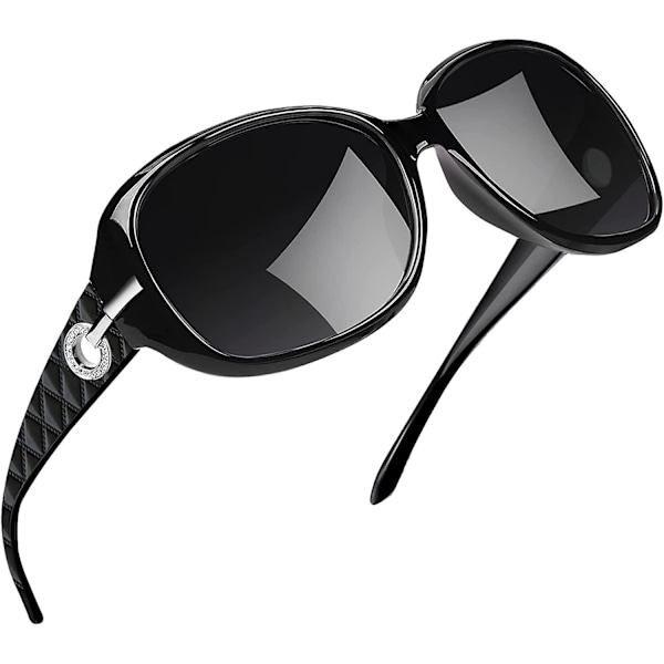 Överdimensionerade polariserade solglasögon för kvinnor UV400-skydd Stora bågar Solglasögon för kvinnor Vintage Mode Gafas de Sol Mujer