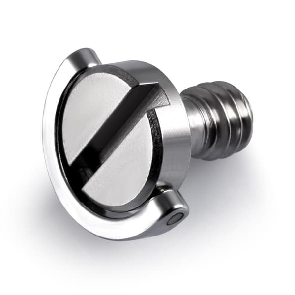 1/4\" Quick Release Plate Screw 2-pack, Universal Camera Screw for Tripod Head, Quick Release Screw in Silver Aluminum Alloy