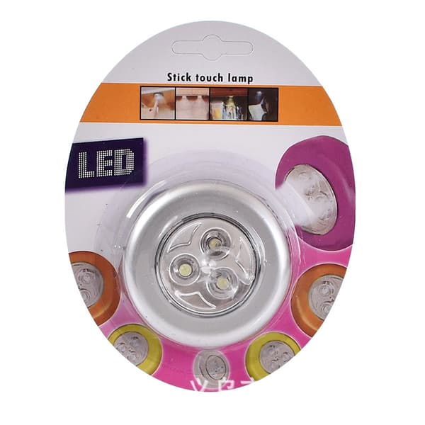 Selvklebende LED-nattlys drevet av 3 batterier/Batteri