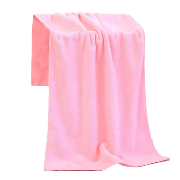 Professional Quick Dry Microfiber Hair Salon Towel 2-Pack (Light Pink)