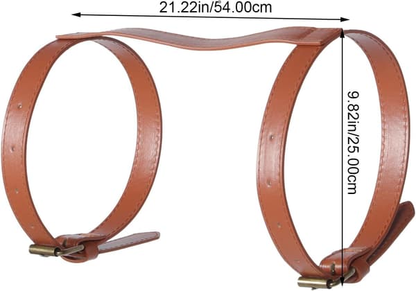 Adjustable Leather Beach Mat Strap for Camping and Travel, Blanket Binding Strap