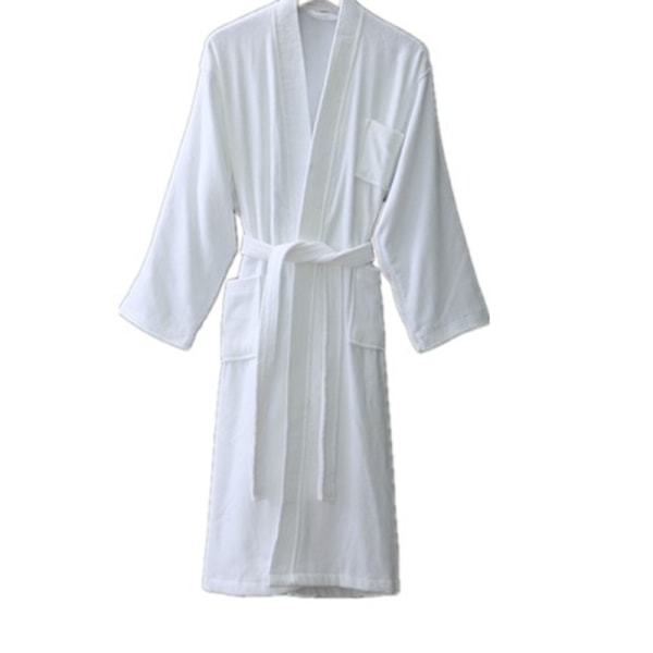 Badekåpe CH Hvit dame Hvit dame; jente badekåpe; for kvinner, Unisex Absorberende bomullsbadekåpe