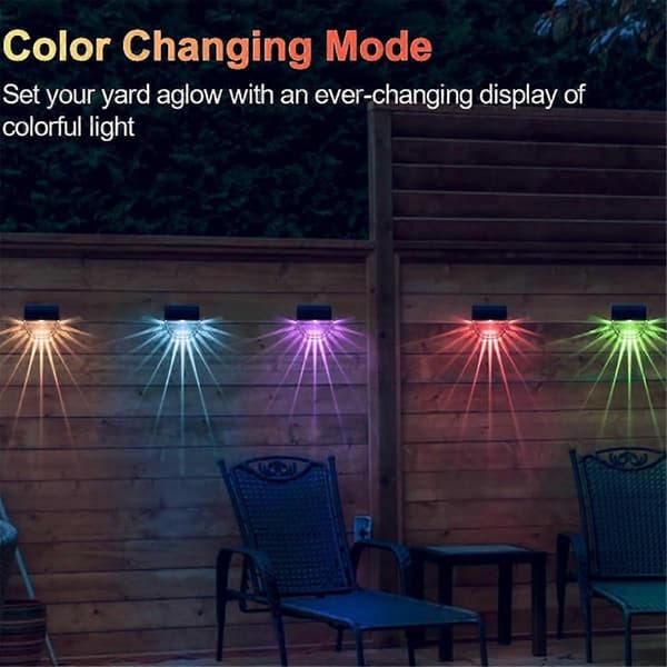 Solar Wall Lamp Deck Light Outdoor Wall Lamp Home Waterproof Yard Garden Layout Balcony Yard La