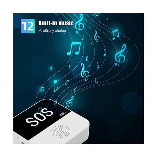 Wireless Caregiver Pager with SOS Emergency Call Button Built-in Multiple Chimes for Pa