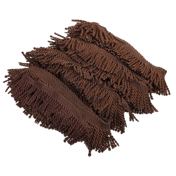 1 Roll Fringed Trim Tassel Trim Elegant Diy Sewing Material For Curtain MakingCoffee0.3X5.5X1000CM