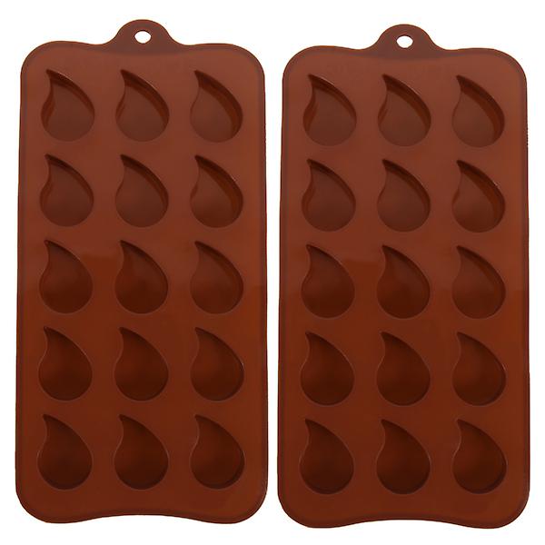 2 stk Kreative Formet Design Bageværktøjer Bage Gadgets Multifunktionelle Silikonforme Til Chokolade (stil 16, tilfældig farve)Tilfældig Farve21*11*2.5cm Random Color 21*11*2.5cm