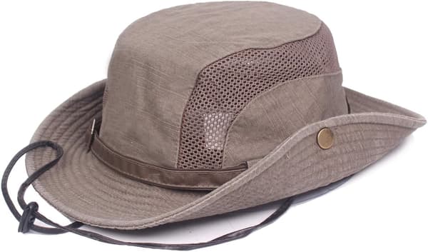 Fiskehat, solhat, unisex safarihat, bomuld foldbar justerbar vandrehat, havehat, udendørsrejser