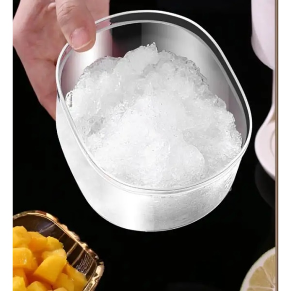 Isbarbermaskin og snøkjeglemaskin - Premium bærbar isknuser og barbert ismaskin med brett - BPA-fri