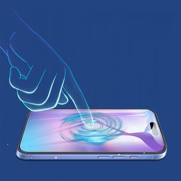 Screen Protector for iPhone 17, 2-pack, Tempered Glass with Curved Edges - Transparent and Fingerprint-Proof