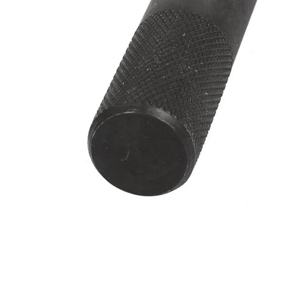 15 mm diameter metallhålstans med räfflat skaft för läderpackning och rem