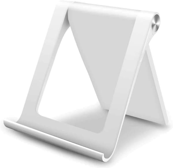 360° sammenleggbar telefonholder (hvit)