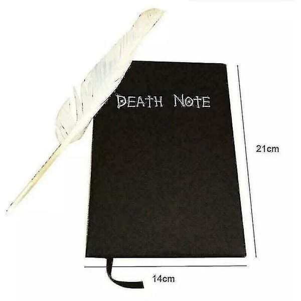 Anime Death Note notesbog med fjerpen cosplay skrivejournal gaver
