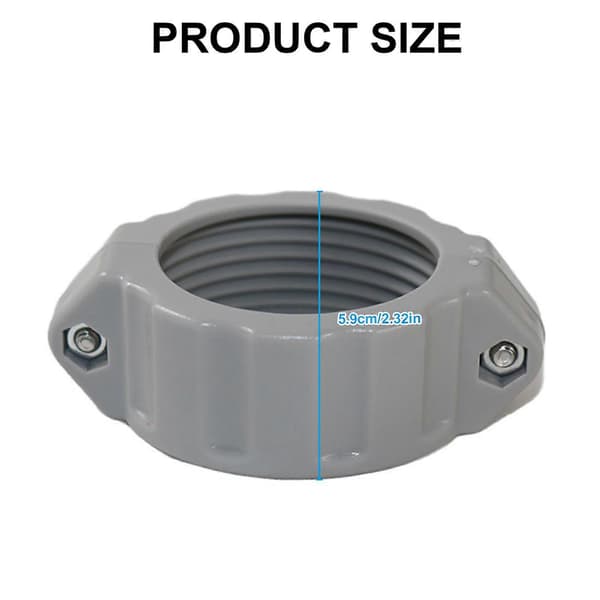 Pool Coupling Accessory Set Split Nuts and Sealing Rings Water Pipe Maintenance Part Pool Screw Nuts Pool Accessories for Pool