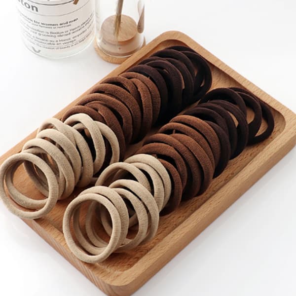 50/100 stk sorte hårbånd til kvinder og piger, elastiske gummibånd til håret, hårelastikker, hestehaleholdere, hårtilbehør
