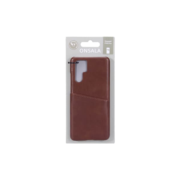 Mobilskal Huawei P30 Pro Kortfack Brun Brun