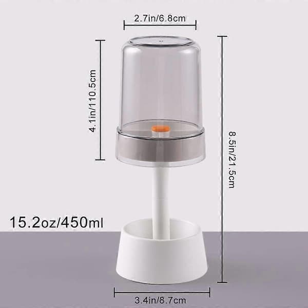 Toothbrush Holder with Toothbrush Cups/Lid, Toothpaste Holder with 3 Compartments, Dental Care Storage Organizer Holder