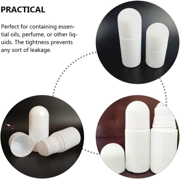 20 st eterisk olja rullflaskor set 30 ml 50 ml tomma bärbara glas roll-on påfyllningsbara för resor och personlig vård