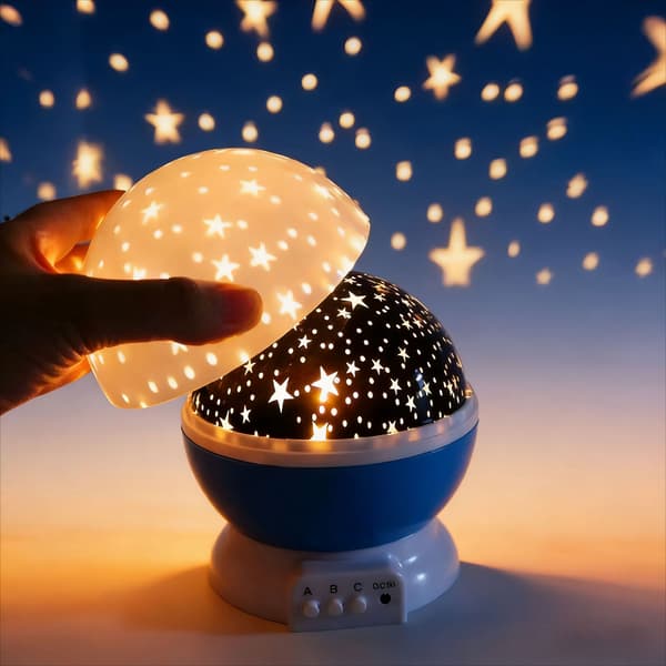 Rotating Starry Sky Night Light - LED Star Projector Lamp for Kids - Galaxy Night Light as Christmas Gift