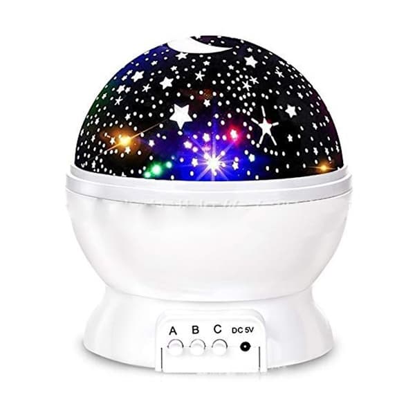 PC Colorful Starry Sky Lamp - White - 1W