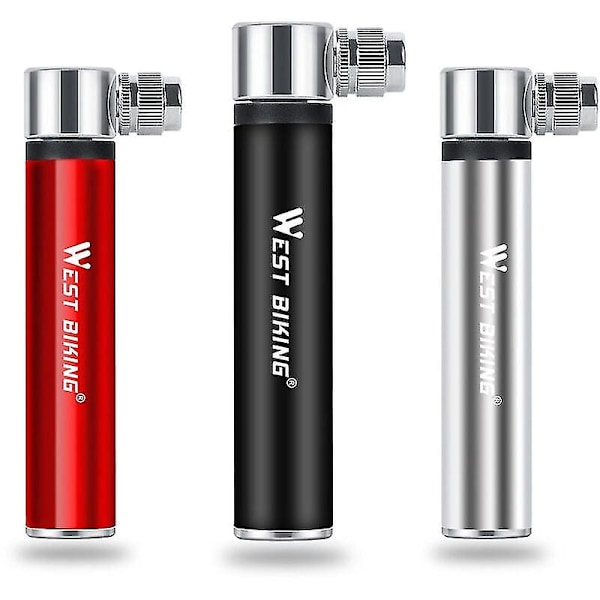 Mini-pyöräpumppu 120psi, Universaali putki, Käyttö yhteensopiva pyörän renkaiden ilmapumpun kanssa, Musta