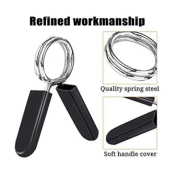 10-pack Dumbbell Clamps Compatible with Standard Dumbbells, Spring Lock Collars Compatible with Training, Strength Training