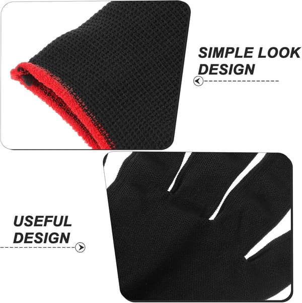 12 Pairs XL Antistatic Work Gloves Knitted Polyester Protective Gloves for Industrial Use