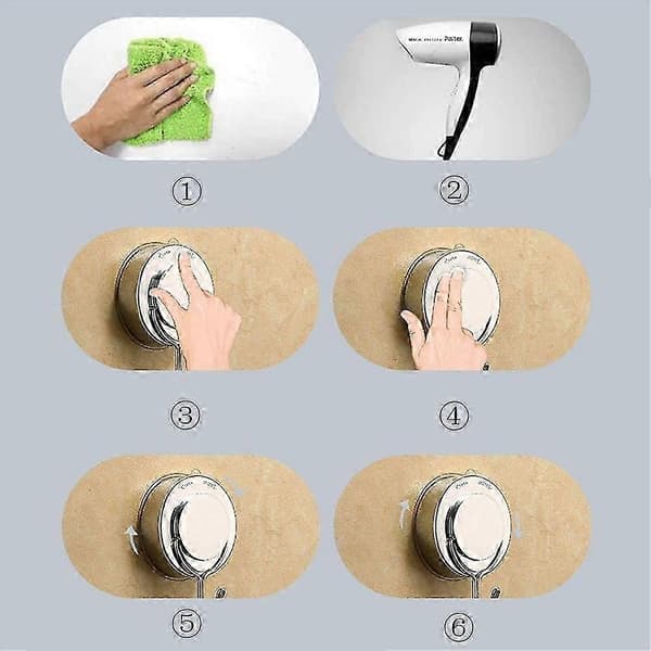 4-pack Drill-Free Towel Hooks, Suction Cup Towel Holder, Vacuum Suction Cup Hooks, Extra Strong Towel Holder (Plating)