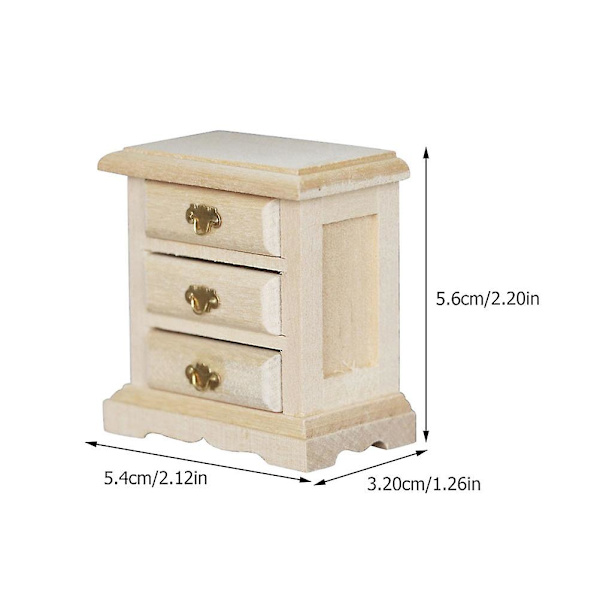 Hjemmedekorasjon Dukkehustavle Tre Dukkehustavler Minihus Tretavle Khaki 5.4 Khaki 5.4X3.2CM