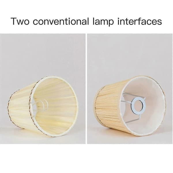 (6-pack) Small Black and Gold Lampshades with E14 Socket for Table and Floor Lamps