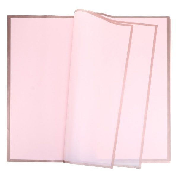 20 st Gild Inslagningspapper Bukett Förpackningspapper Presentpapper Rosa 58X58CM Pink 58X58CM