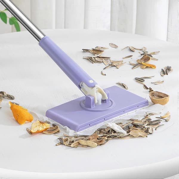 Automatic Metabolism, 360 Multifunctional Flat Mop, Hands-Free Mini Mop, Compatible with Facial Towels, Metabolic Handle