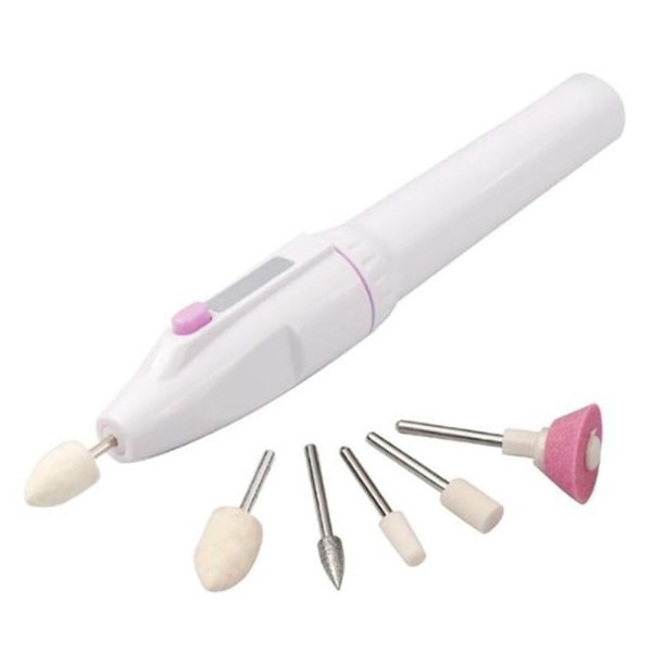 5 in 1 Practical Manicure Pedicure Nail Grinder White