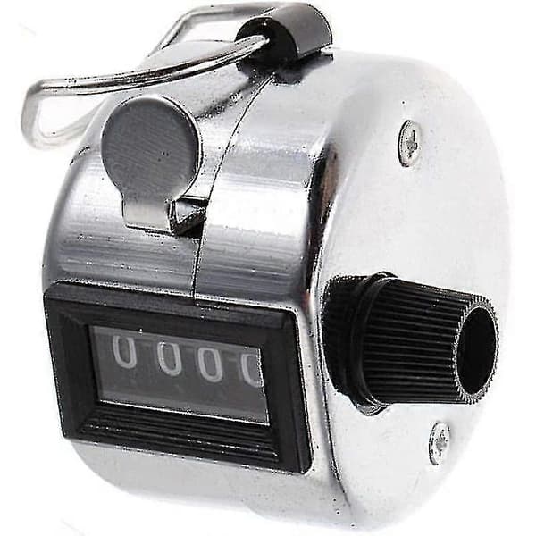 3-piece hand counter, 4-digit lap counter manual clicker mechanical metal counting