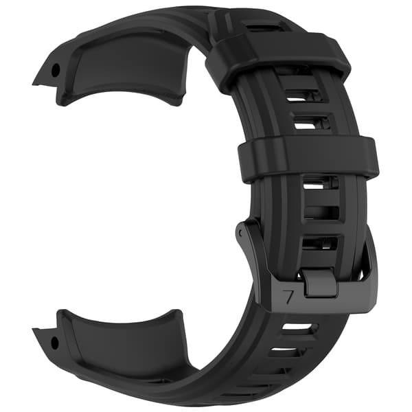 Premium silikone Garmin Instinct 3 rem til 45mm - Sort