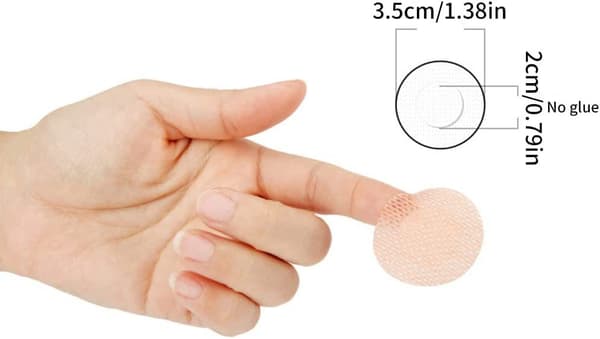 Nipple Covers for Men, Gynecomastia Chest Binding Alternative, Hides Man Boobs, 50-Pack (W)_tfrf