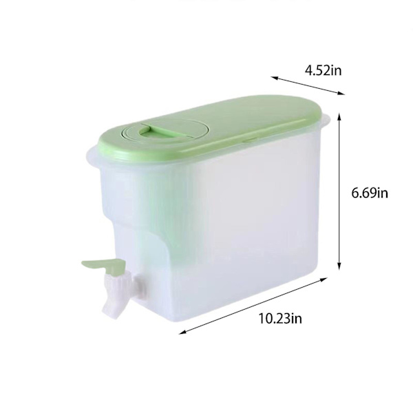 3,5 l Stor Kapacitet Plastik Drikkedispenser, Drikkedispenser Med Hane Is Limonade Juice Beholder