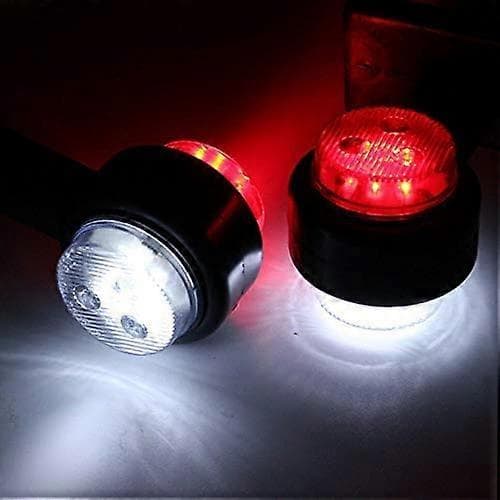 Set med 2 sidomarkeringsljus 12 V LED 15 cm för lastbilssläp