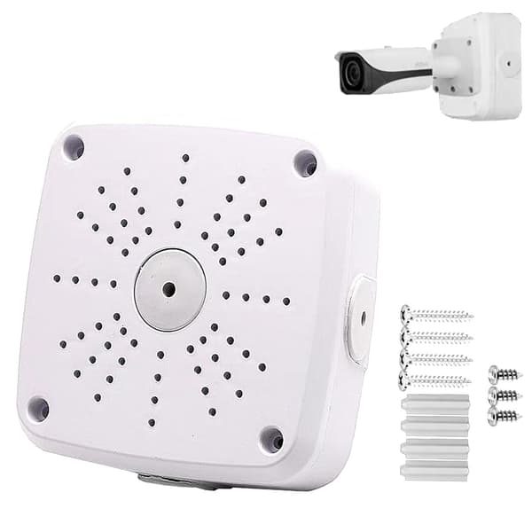 Universal Mounting Box for Camera and Dome, Cable Management Bracket, Inner Lid for Dome Camera