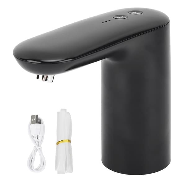 Portable Wireless Automatic Electric Water Bottle Pump Dispenser for Home Camping Black