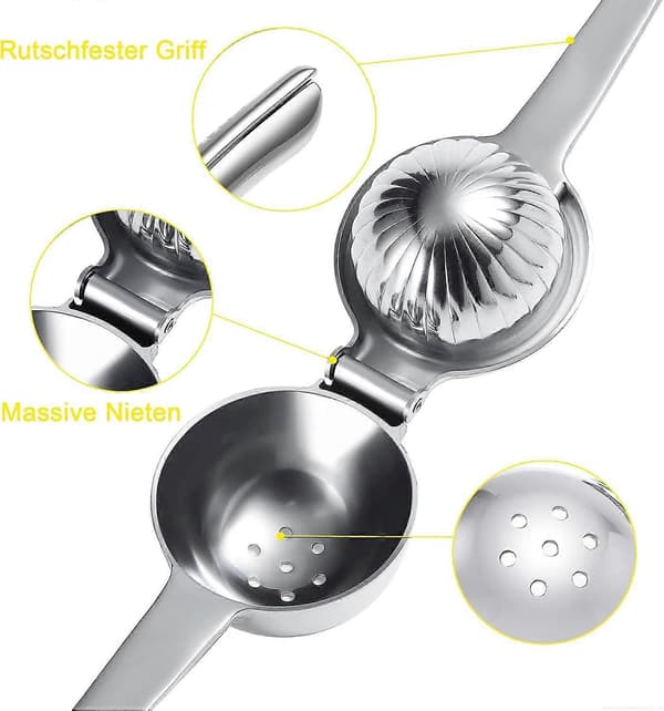 Sitronpresse, sitruspresse, diameter 7 cm, manuell sitronpresse