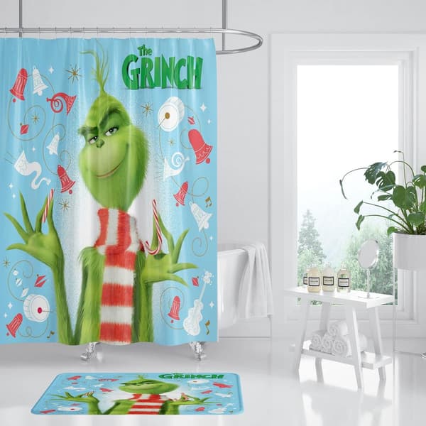 Set med 4 Stole Christmas 72 x 72 tum duschdraperi med An