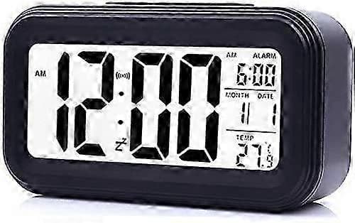 Moderne digitalt vækkeur med LCD-baggrundsbelyst display og kalender