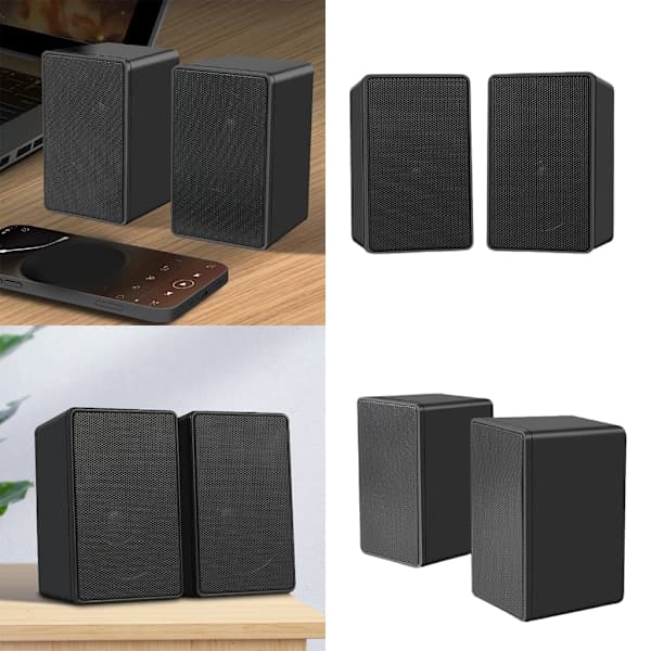 USB Kablet Høyttaler Stereo Subwoofer Lydboks 3.5mm USB Strøm Høyttaler