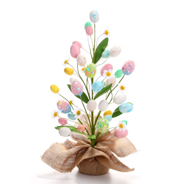 Påskeægstræ i skum, påskepynt, minimalistisk blomsterpynt