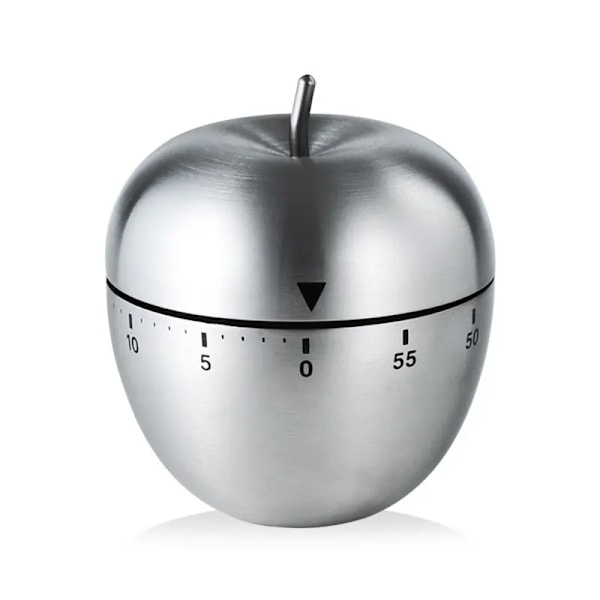 Timer, til ægtimer, rustfrit stål metal mekanisk vision nedtælling madlavning med alarm køkken timer til børn læring, kosmetisk