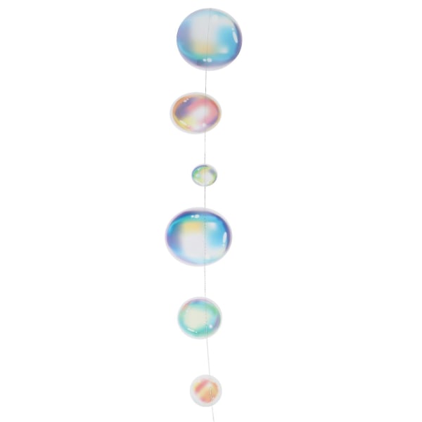 Merenneidon juhlakoristelu Rainbow Bubble Garlands läpinäkyvä riippuvainen