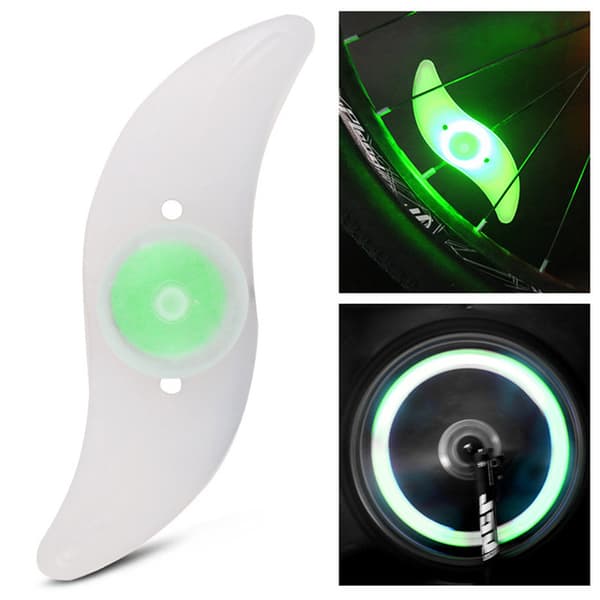 En LED-eikelys, sykkelbelysningssystem, pålitelig struktur, holdbart materiale, egnet for pendling og nattsykling (grønn) grønn green