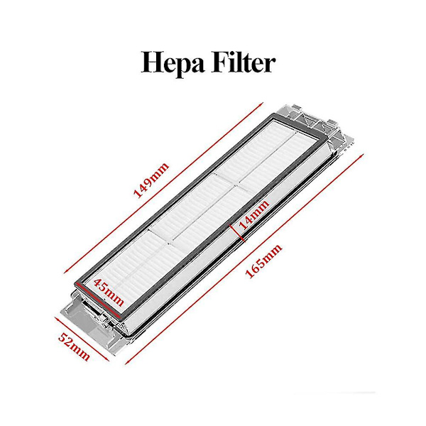Kompatibel med S5 S6 Max Pure E4 E5 T6 Hepa Filter Støvsuger Tilbehør Hovedsidebørste Mop Klud Reservedel