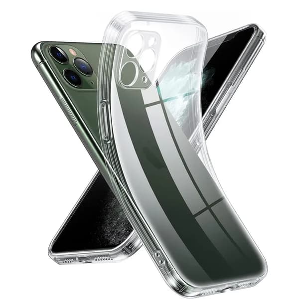 iPhone 11 Pro Transparent TPU-skal - Extra Kameraskydd iPhone 11 Pro