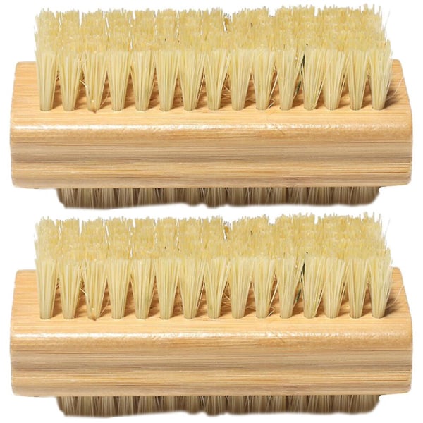 2 stk Rengjøringsskrubb Nail Manikyr Børst Fingernegl Børst Neglebørster Rengjøring Neglebørst 9.5X4.5X4CM 9.5X4.5X4CM